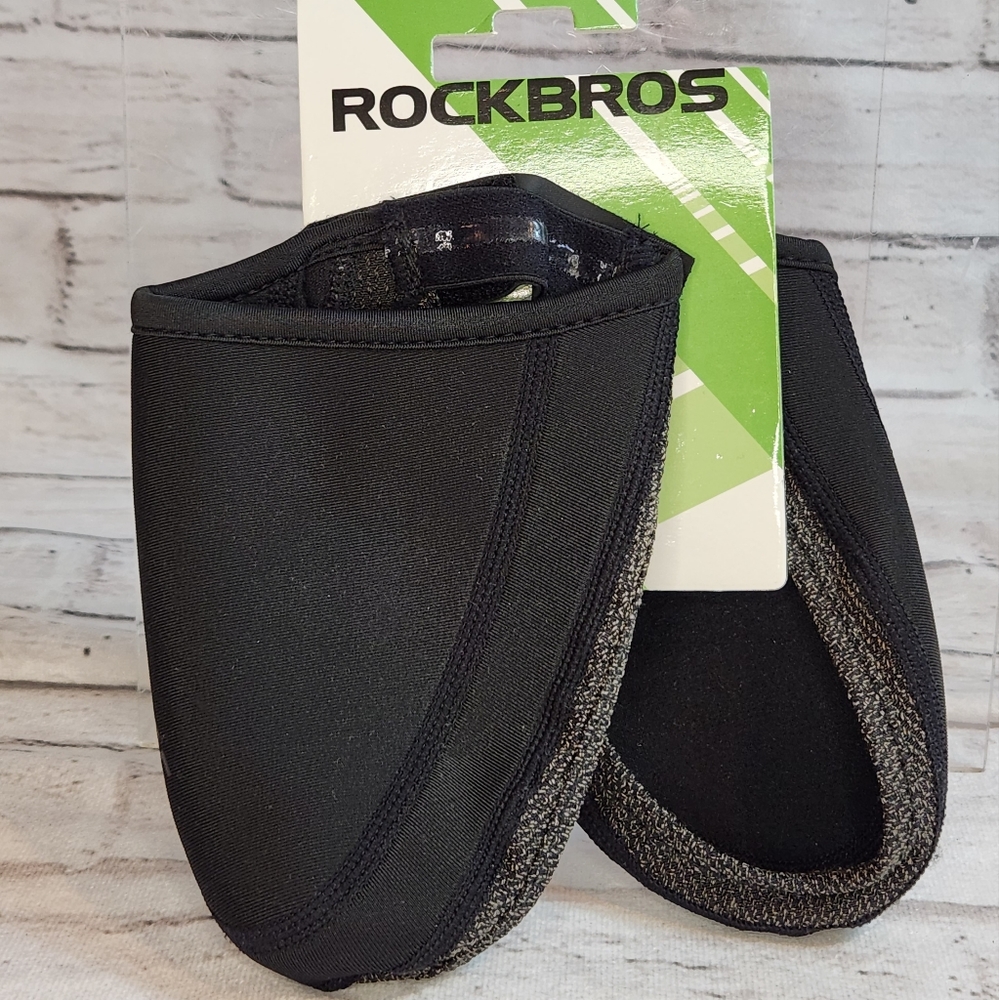 Rockbros black rubber cycling shoe covers